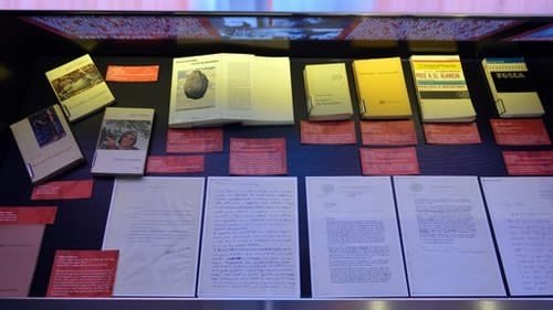 <p>Fig. 5 La sezione del museo Spazi900 dedicata a Italo Calvino. Fonte: Portale Spazi900 &copy;BNCR</p>