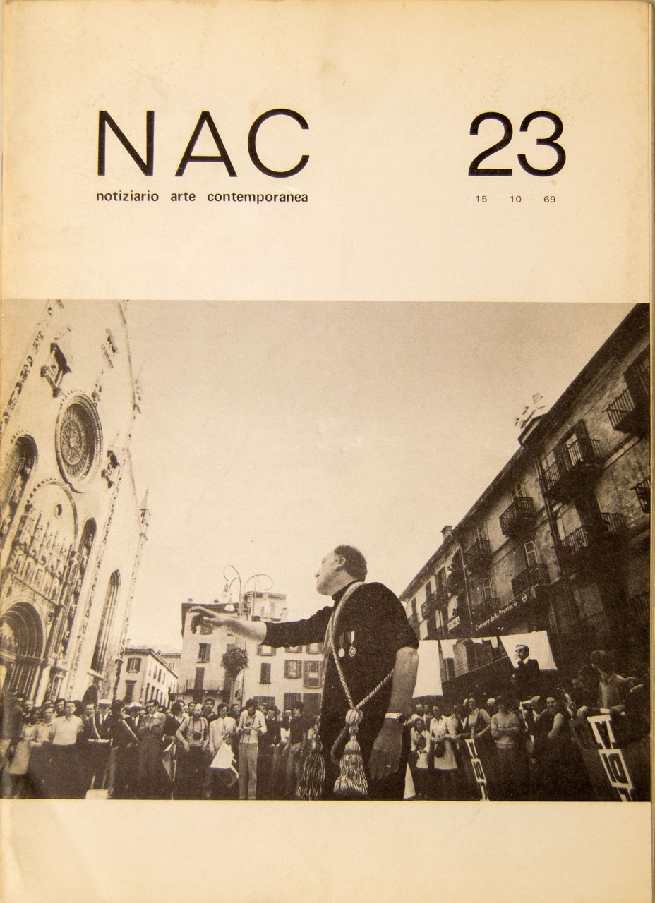 Foto di copertina del numero 23 della rivista NAC, in NAC, n.23, 15 ottobre 1968

&nbsp;
