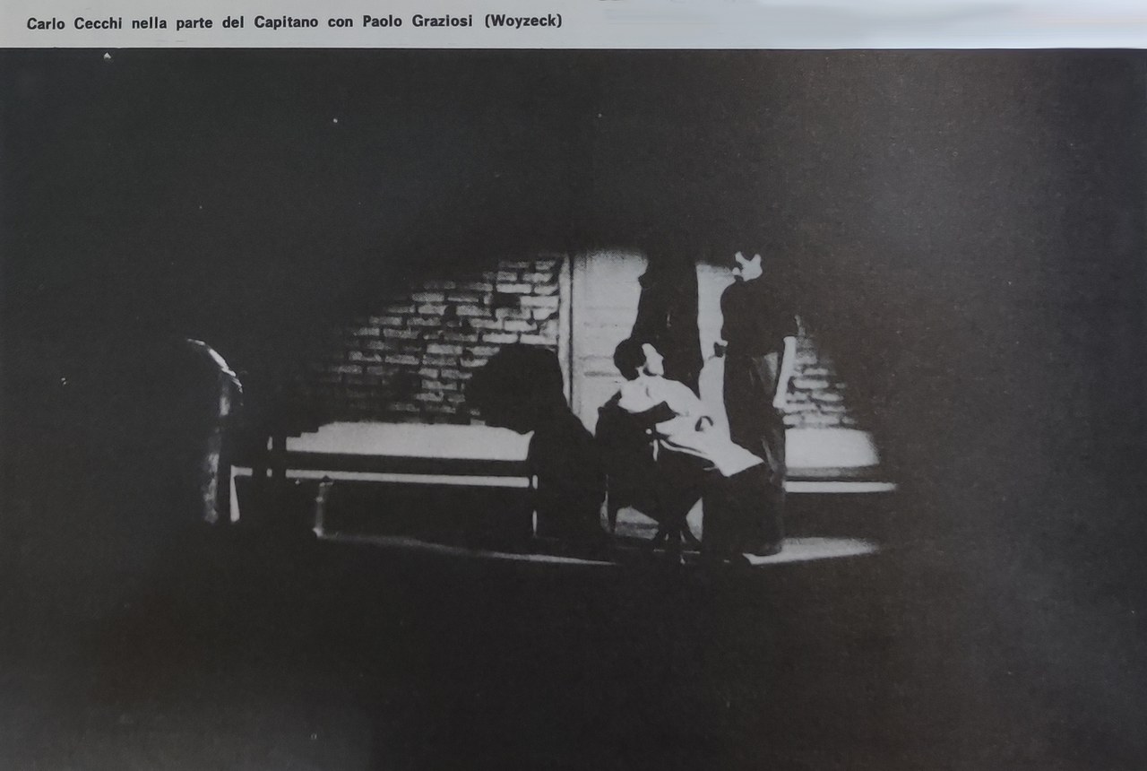 Fotografia di scena, Woyzeck di Carlo Cecchi, in Sipario, n. 276, aprile 1969
