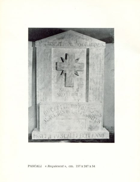 Requiescat in Pace Corradinus di Pino Pascali, in Corradino di Svevia 1252-68 (catalogo della mostra Torre Astura, Nettuno, 22 luglio 1965), Roma, Galleria La Salita, s.n.p.
