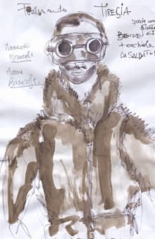 Antonio Marras, Tiresia, disegni preparatori e bozzetti dei costumi, 2022, dal sito del Teatro Elfo Puccini Antonio Marras, Tiresia, disegni preparatori e bozzetti dei costumi, 2022, dal sito del Teatro Elfo Puccini