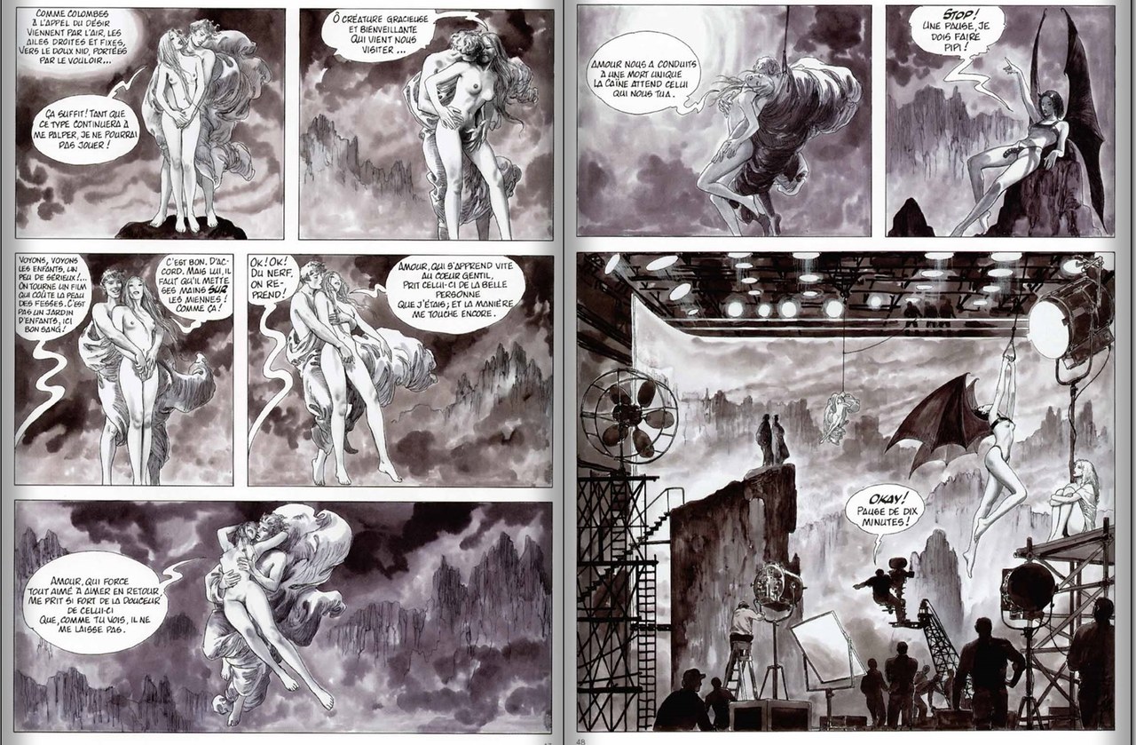 Revoir les étoiles di Manara, pp. 44-45 Revoir les étoiles di Manara, pp. 44-45