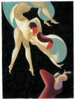 fig. 2 Lorenzo Mattotti,&nbsp;Canto V. Paolo e Francesca, illustrazione per&nbsp;La Divina Commedia. Inferno, Milano, Nuages, 1999. Pastello e matita su carta, 35x25 cm
