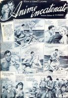 Premi&egrave;re page de Anime Incatenate, premier &lsquo;roman dessin&eacute;&rsquo; de Grand H&ocirc;tel (29 juin 1946)
