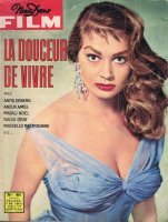 La dolce vita, dir. Federico Fellini: couverture du magazine Nous Deux Film, compl&eacute;ment de Nous Deux (version fran&ccedil;aise de Grand H&ocirc;tel), 1960
