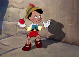 Fig. 1. Il burattino/bambino (B. Sharpsteen, H. Luske, Pinocchio, Walt Disney Studios, 1940)
