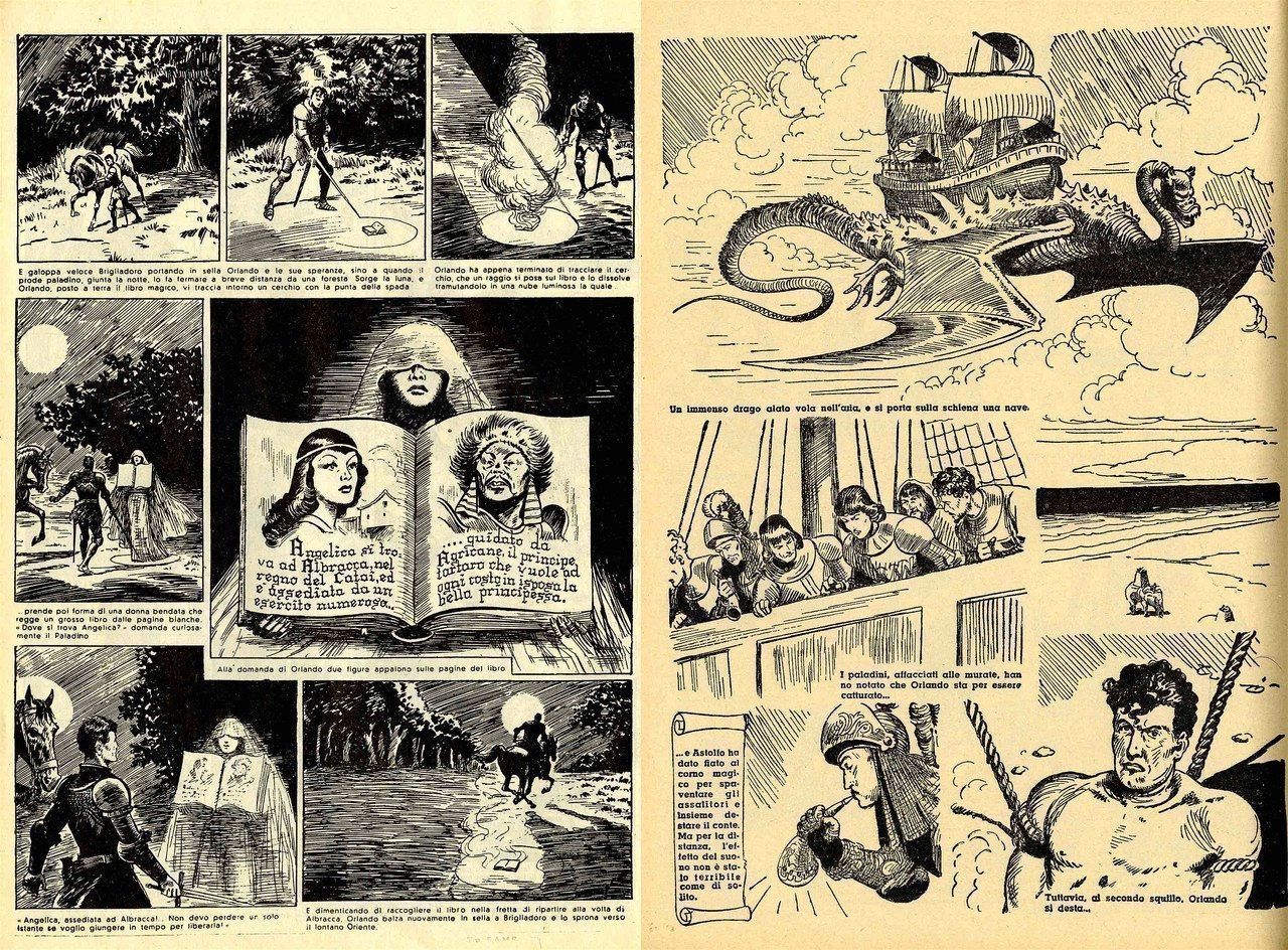 Gian Luigi Bonelli, Rino Albertarelli,&nbsp;Libri magici e navi volanti, 1941-42, [tavv. 15 e 131]
