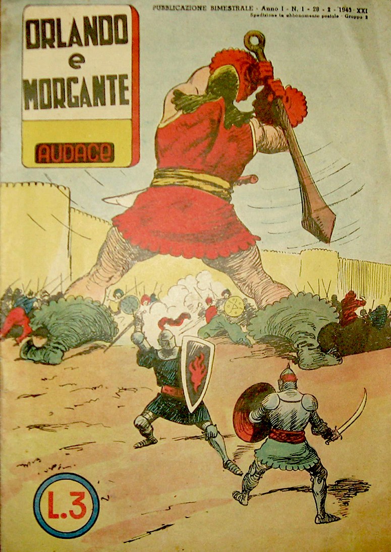 Rino Albertarelli, Copertina di&nbsp;Orlando e Morgante, 1943
