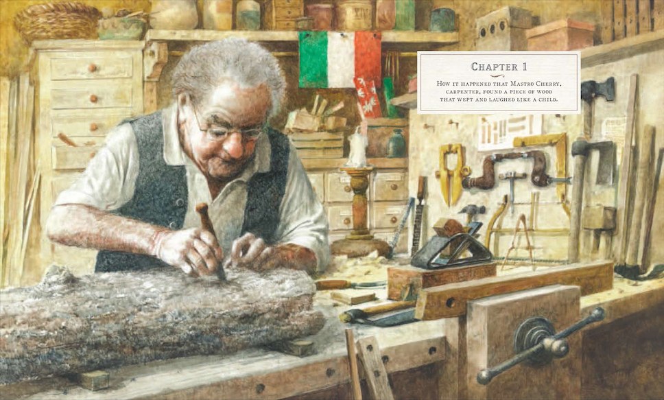 Fig. 7. Robert Ingpen, La bottega di Geppetto

