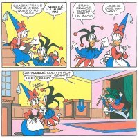 Guido Martina, Giovan Battista Carpi, Il bacio, china su carta e colore, 1980,&nbsp;tav. 13
