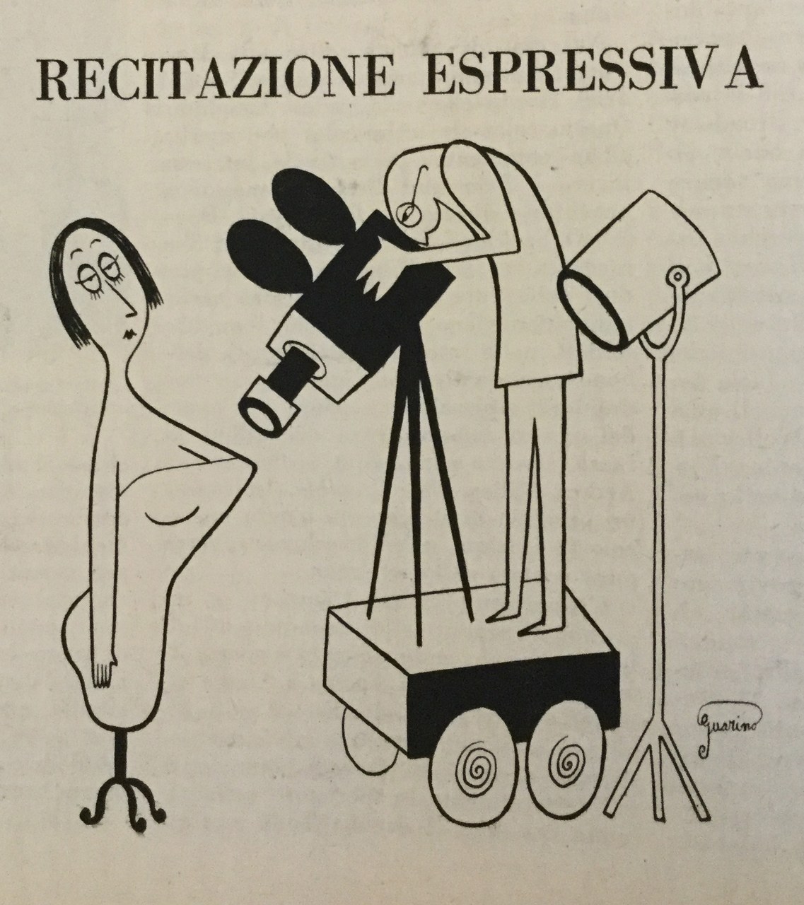 Vignetta umoristica su Cinema nuovo, 10, maggio 1953
