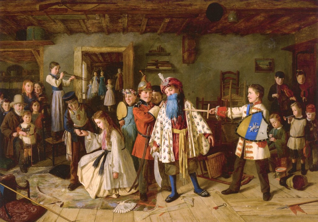 Fig. 7 Charles Hunt, L&rsquo;uccisione di Barbabl&ugrave;, 1865, collezione privata (Public Domain)
