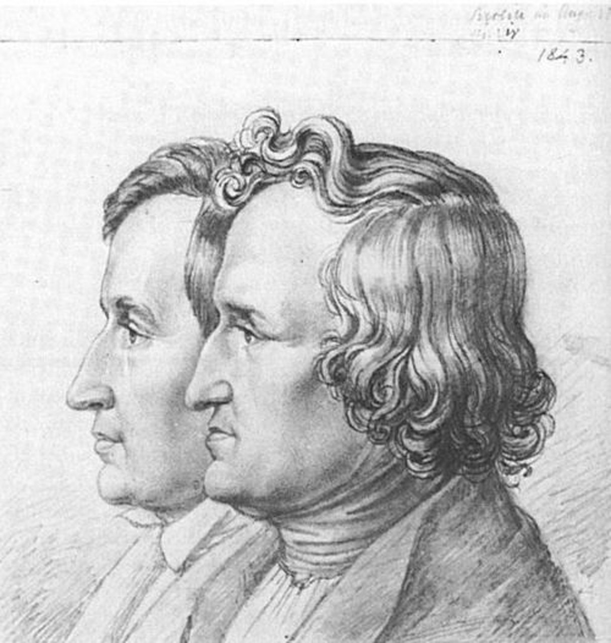 Fig. 2 I fratelli Grimm (zeno.org). Blaubart &egrave; contenuto nel primo volume dei Kinder- und Hausm&auml;rchen (1812).
