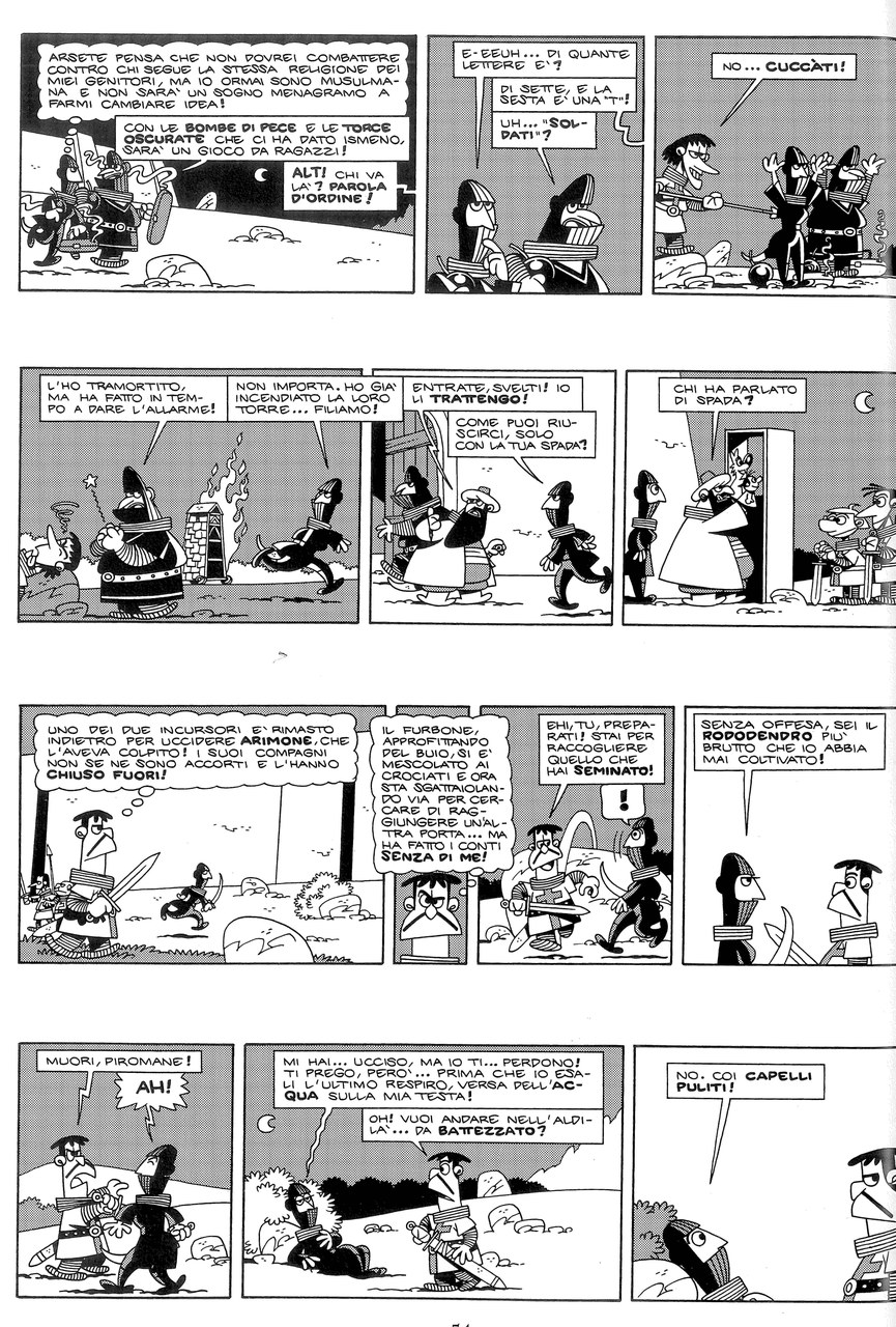 Marcello Toninelli,&nbsp;Il duello di Tancredi e Clorinda, 2010 [2004], p. 54 [World &copy; Marcello/per l&rsquo;Italia Cartoon Club Editore 2010]
