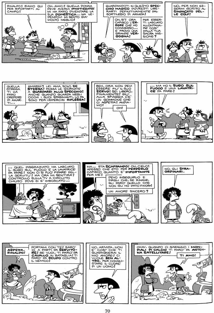 Marcello Toninelli,&nbsp;Rinaldo e Armida, 2010 [2004], p. 70 [World &copy; Marcello/per l&rsquo;Italia Cartoon Club Editore 2010]
