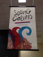 fig. 5 Allestimento della mostra&nbsp;Seeing Calvino, 2014
