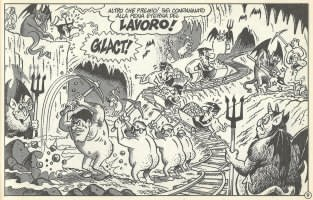 Moreno Burattini, Giorgio Sommacal,&nbsp;I dannati del fumetto: Stanislao Moulinsky, la Banda Bassotti e i Fratelli Dalton,&nbsp;in&nbsp;Un&rsquo;avventura infernale, 1992, tav.&nbsp;18
