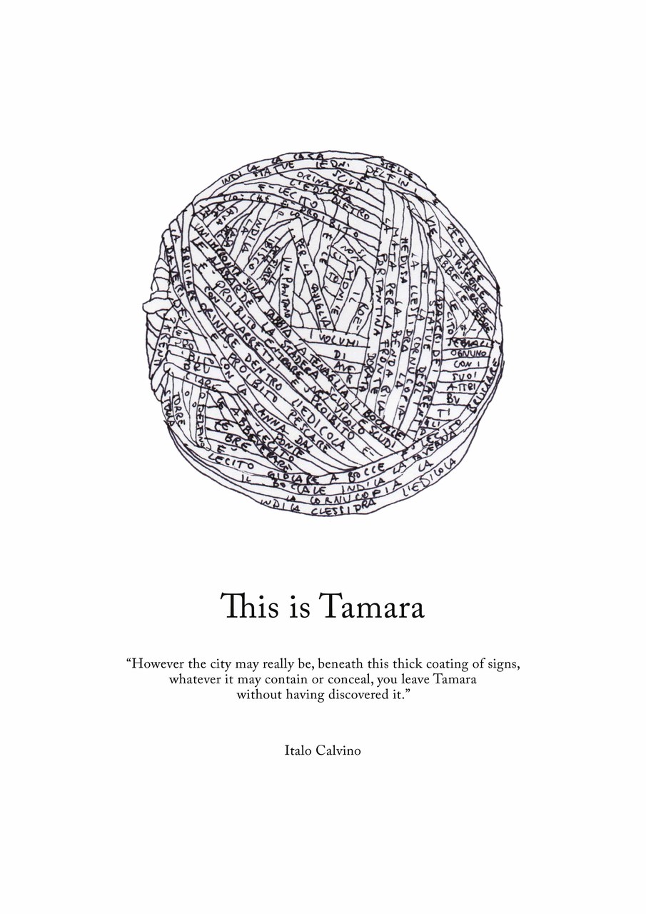 Fig. 1&nbsp;Federica Fragapane,&nbsp;Tamara (visual representation of Tamara, described in Italo Calvino&#39;s &quot;Invisible Cities&quot;), 2012, courtesy of Frederica Fragapane
