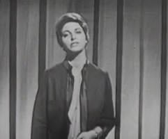 Fig. 3 Rina Macrelli in video (&ldquo;Appuntamento con il Modern Jazz Quartet&rdquo;, 1961)
