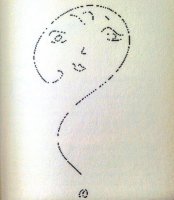 Fig. 5&nbsp;Disegno di Monica Vitti, pubblicato in&nbsp;Il letto &egrave; una rosa, Milano, Mondadori, 1995
