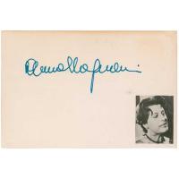 Fig. 5 Autografo di Anna Magnani (anni &lsquo;50)
