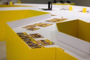 Fig. 3 Un&rsquo;immagine della mostra I sensi del giallo. Il corpo (del reato) tra inganno ed evidenza, a cura di Luisella Farinotti, Annalisa Pellino e Davide Rapp (Milano, Universit&agrave; IULM, 14 marzo-10 aprile 2025) &copy;Ufficio Comunicazione, Universit&agrave; IULM, Milano
