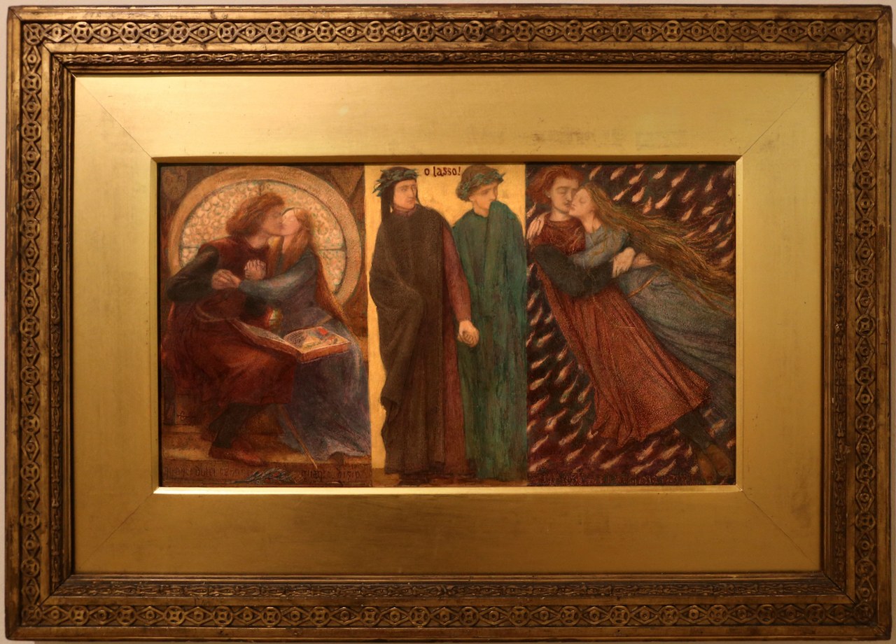 fig. 6 Dante Gabriel Rossetti,&nbsp;Paolo e Francesca da Rimini, 1855
