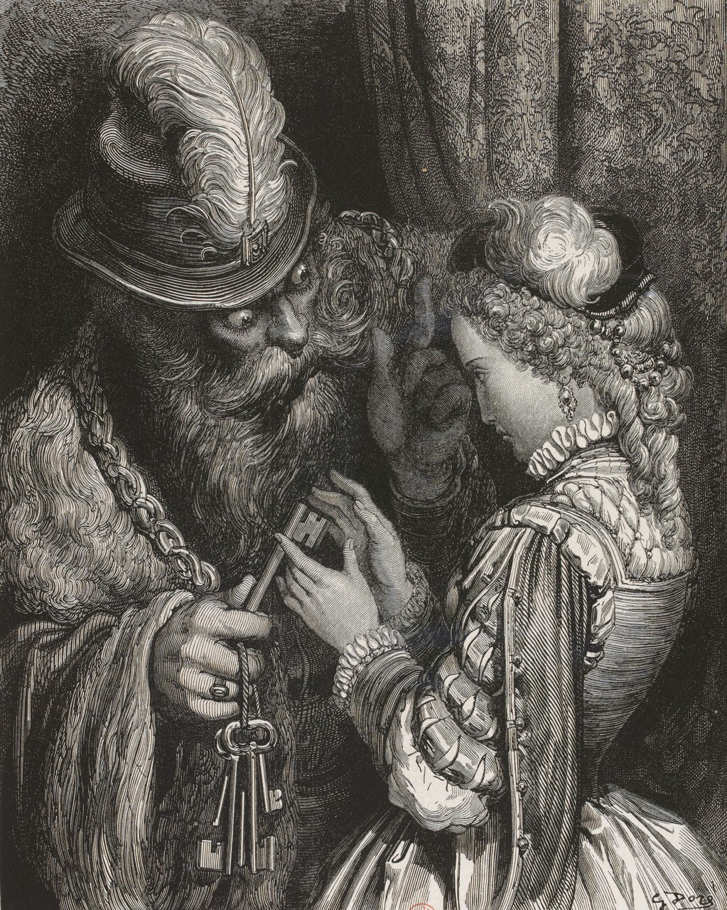 Fig.1 Gustave Dor&eacute;, S&rsquo;il vous arrive de l&rsquo;ouvrir, iul n&rsquo;y a rien que vous ne deviez attendre de ma col&egrave;re, 1862.
