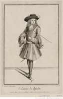 Fig. 2 Jean Dieu de Saint-Jean (1655-1695), Homme de qualit&eacute;&nbsp;(gallica.bnf.fr / BnF). 
