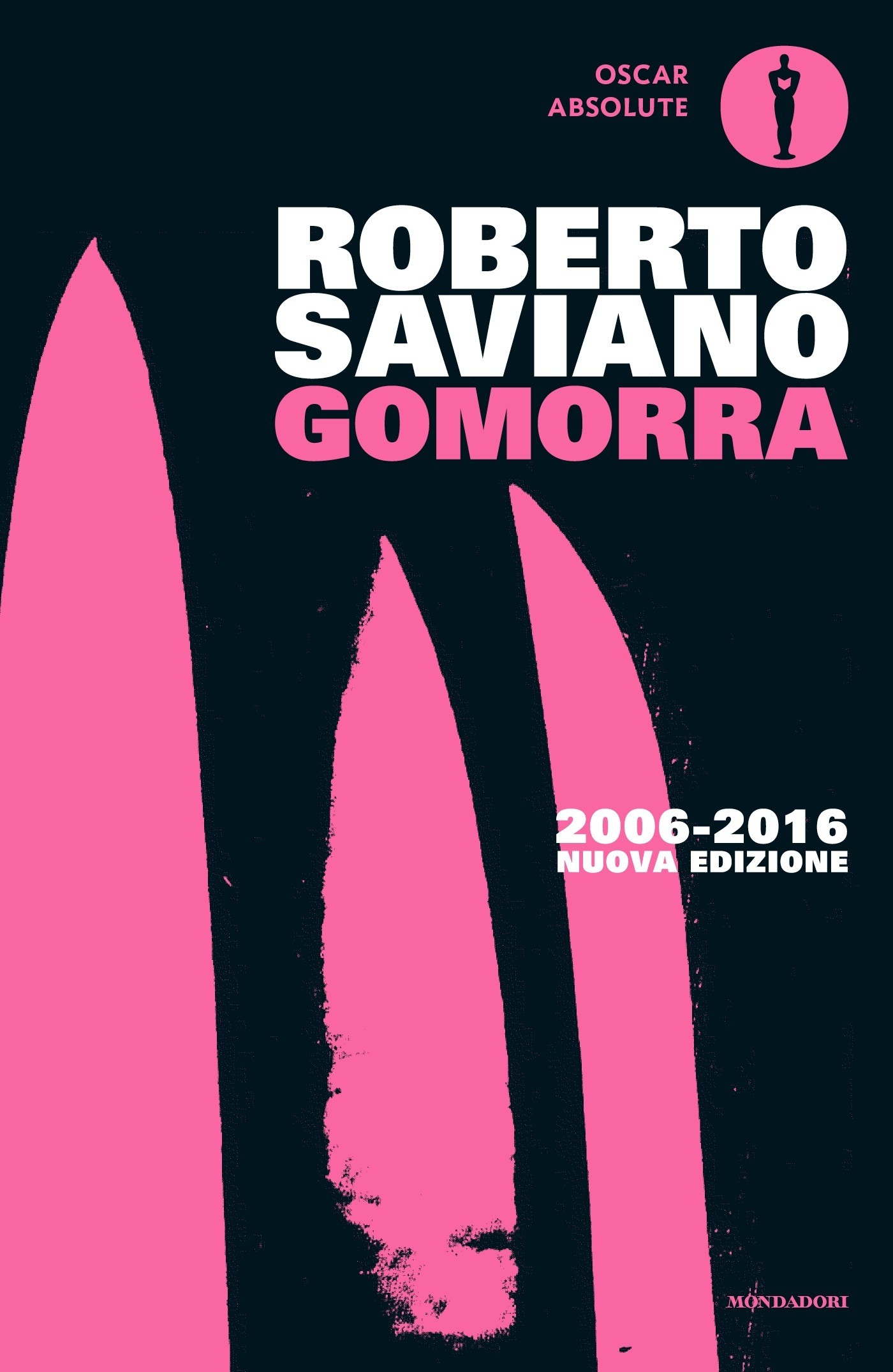 La cover del libro Gomorra di Roberto Saviano (Mondadori 2006)
