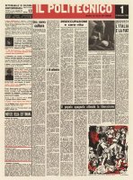 
Fig. 7 Prima pagina del Politecnico, 1, 29 settembre 1945
