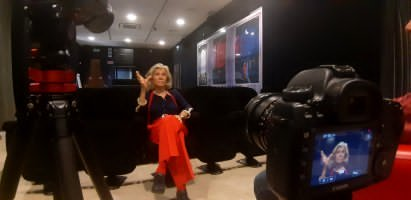 Fig. 2 Backstage. Intervista a Marina Cicogna, progetto PRIN 2017 &ldquo;Modi, memorie e culture della produzione cinematografica italiana&rdquo; (1949-1976), Universit&agrave; Roma Tre, giugno 2021
