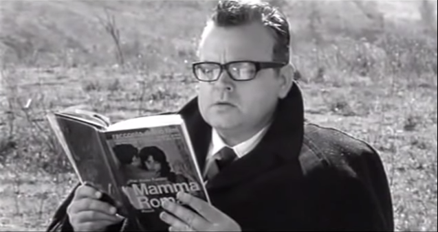 Fig. 5 Orson Welles ne La ricotta (1963) di Pier Paolo Pasolini

