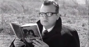 Fig. 5 Orson Welles ne La ricotta (1963) di Pier Paolo Pasolini
