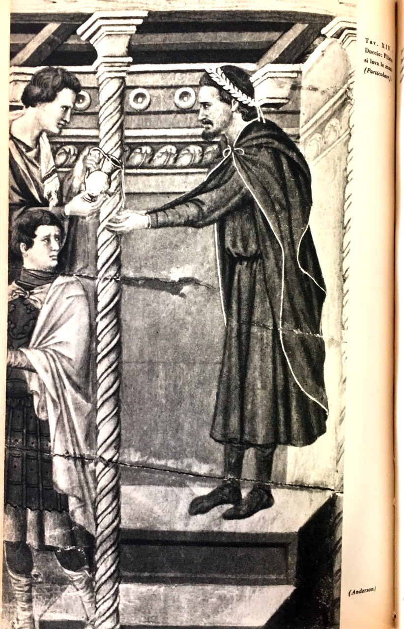 Fig. 2 Duccio di Buoninsegna, Maest&agrave; del Duomo di Siena (particolare), 1308-1311, Museo dell&rsquo;Opera Metropolitana del Duomo, Siena
