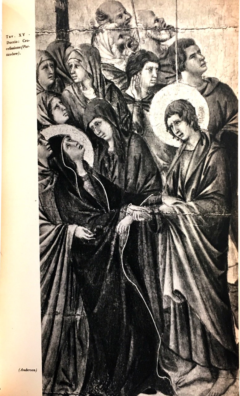 Fig. 3 Duccio di Buoninsegna, Maest&agrave; del Duomo di Siena (particolare), 1308-1311, Museo dell&rsquo;Opera Metropolitana del Duomo, Siena
