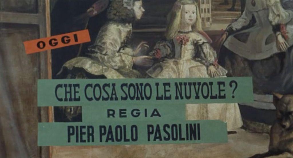 Fotogramma tratto dal film Che cosa sono le nuvole? (1968) di Pier Paolo Pasolini
