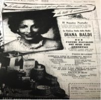 Diana Baldi visibile nella pubblicit&agrave; della sua linea di cosmetici
