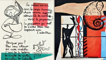 Fig. 3 Un frame della videointervista inedita a Orhan Pamuk Memorie di un aspirante pittore proiettata in uno degli spazi espositivi della mostra Orhan Pamuk. Parole e immagini, a cura di Edoardo Pepino (Fontanellato (PR), Labirinto della Masone di Franco Maria Ricci, 18 novembre 2023-17 marzo 2024)
