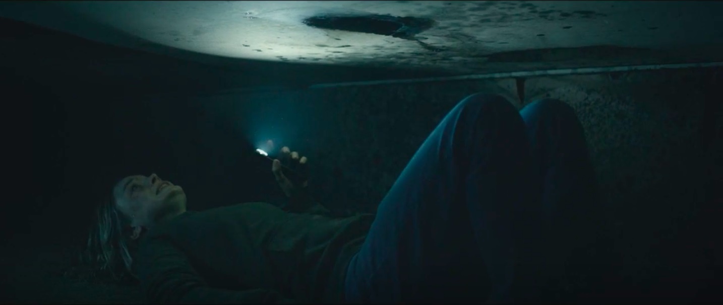 Fig. 7: Sam (Bella Heathcote) intrappolata tra le mura della casa parallela in Relic (N. E. James, 2020). Screenshot da terzi del film.
