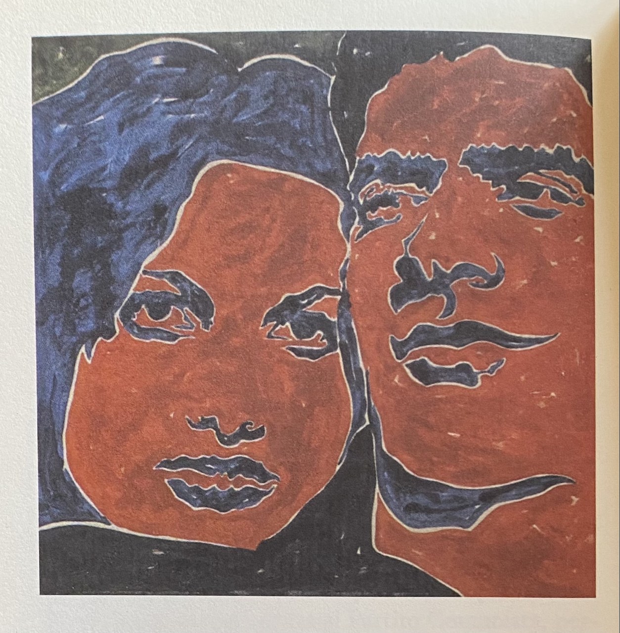 Fig. 5 Sergio Lombardo, &ldquo;Renato e Paola&rdquo;, 1963-64, smalto su tela. L&rsquo;opera &egrave; inserita come illustrazione in &ldquo;Fiato d&rsquo;artista&rdquo;
