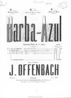 Fig. 2 Offenbach, Barba Azul, 1869.
