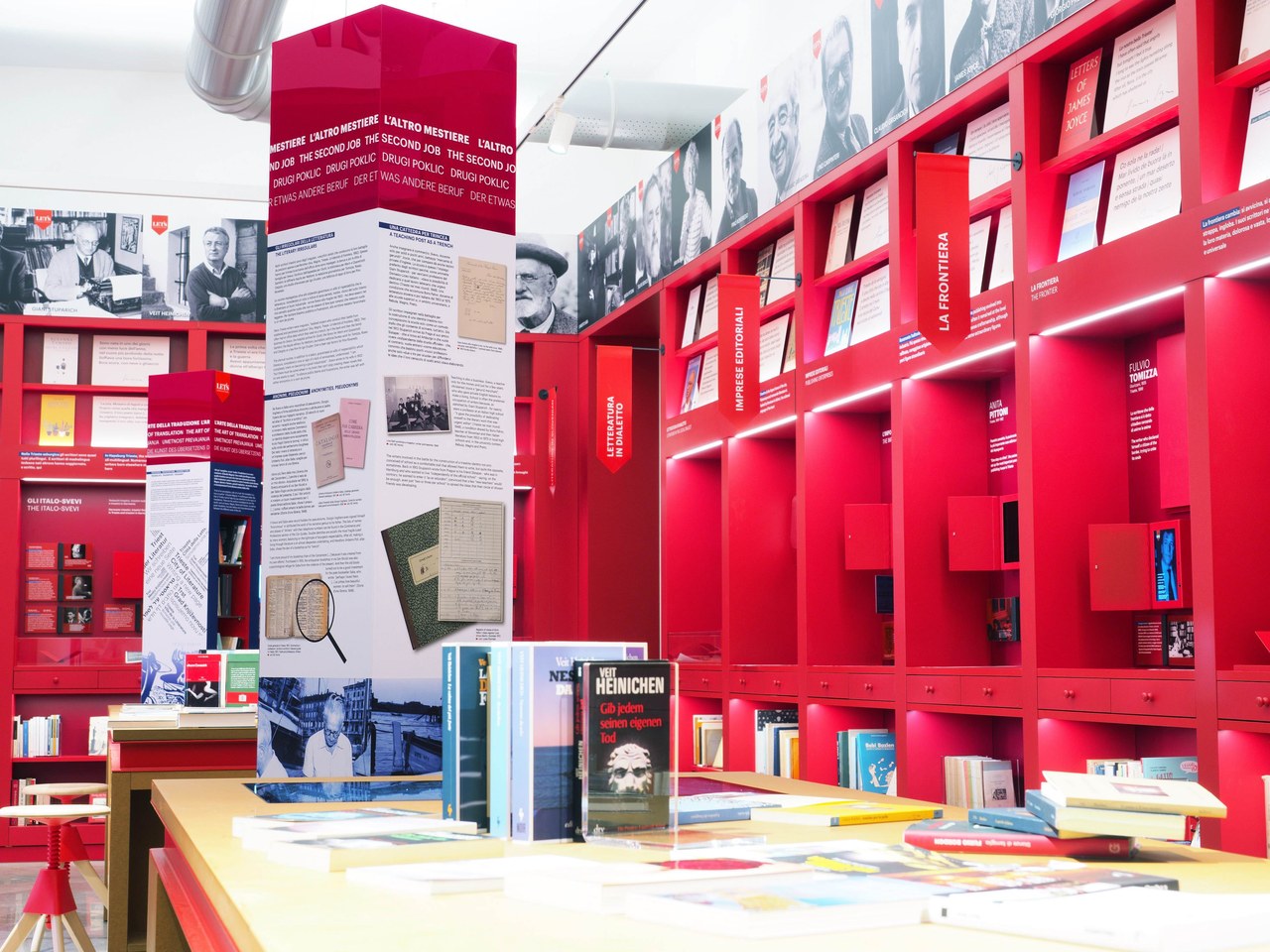 Fig. 7 La Libreria degli Scrittori, una sezione del Museo LETS di Trieste. Foto di &copy;Milo&scaron; Ciuk &copy;Museo LETS
