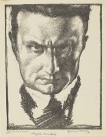 Fig. 2&nbsp;Giannino Marchig, Ritratto di Virgilio Bondois, 1917.
