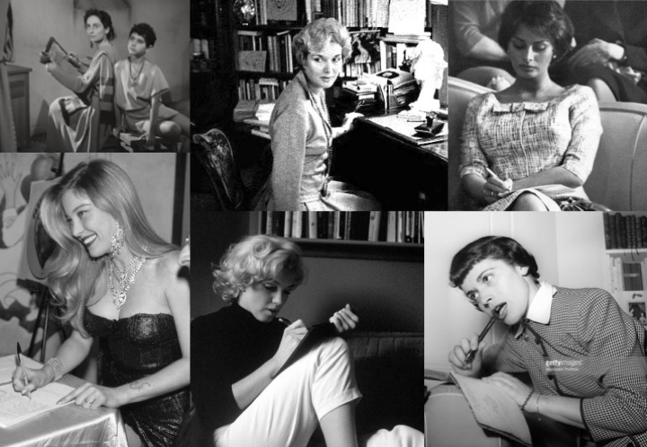 Attrici che scrivono (Goliarda Sapienza, Elsa de&#39; Giorgi, Sophia Loren, Moana Pozzi, Marilyn Monroe, Franca Valeri)
