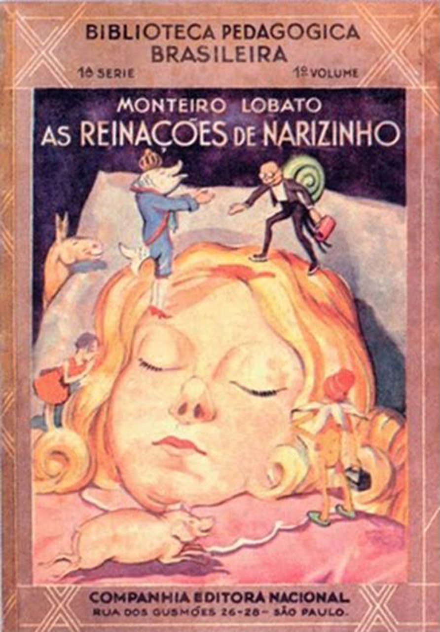 Fig. 4 Monteiro Lobato, Reina&ccedil;&otilde;es de Narizinho, S&atilde;o Paulo, Companhia Editora Nacional, 1931.
