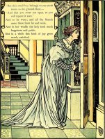 Fig. 1 Walter Crane, Bluebeard&rsquo;s picturebook, 1899, (Wikimedia Commons).
