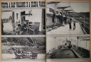 Fig. 3 Reportage &lsquo;Visita a Raf Vallone e Elena Varzi. I due attori del cinema vivono coi loro tre figli in una villa presso Formia, in una splendida posizione, quasi a picco sul mare&rsquo;, Oggi, 38, 12 luglio 1956, pp. 32-33
