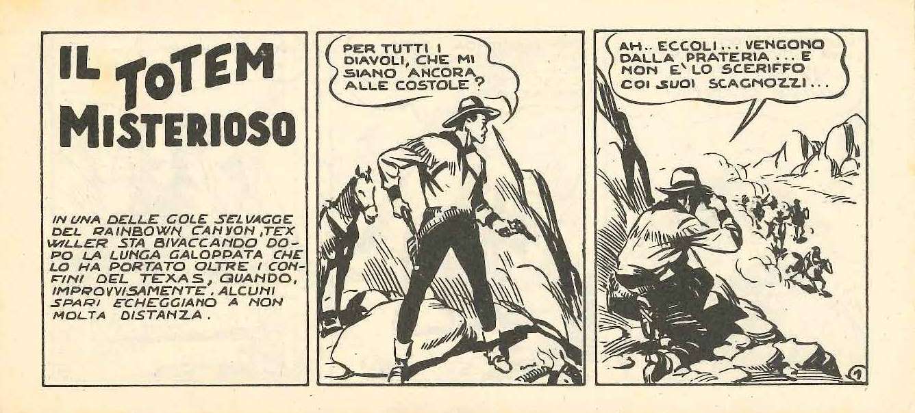 La prima apparizione di Tex La prima apparizione di Tex