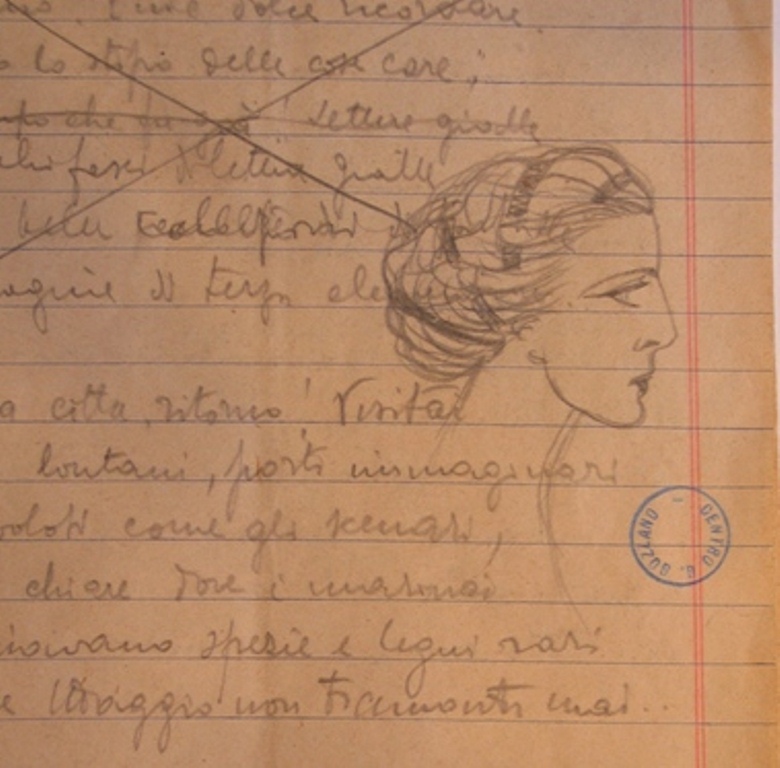Autografo della poesia Torino (AG VIII A, 1)